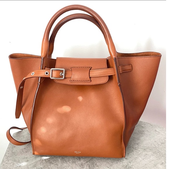 EUC Celine Cognac Brown Small Big Bag Two-Way Bag - Picture 12 of 13